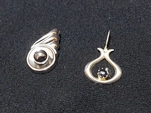 Schmuck mit Stein und Perle Silber 925 - 2 Anhänger für Hals Kette - Bild 1 von 7