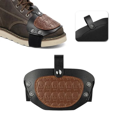 1Pcs Motorcycle Gear Shift Pad Leather Unisex Shifter Guard New High Quality Foto 1 de 4