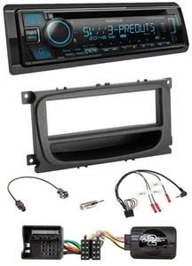 Kenwood Bluetooth USB CD Lenkrad DAB Autoradio für Ford C-Max Galaxy Focus ab 07 - Bild 1 von 8