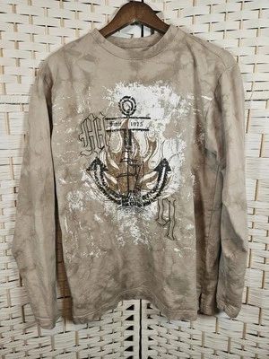 Camiseta masculina grunge casual bronzeada média Marquis - Imagem 1 de 4