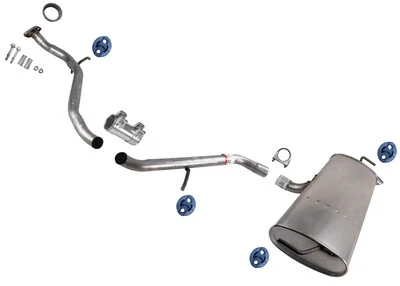 Sistema de escape silenciador trasero tubo extendido para Toyota Corolla 2019-2023 hatchback 2,0 L Foto 1 de 4