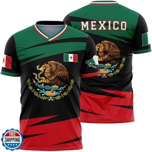 Camiseta Hombre México, Camiseta Bandera Mexicana Deportes México, Fútbol México  - Imagen 1 de 5