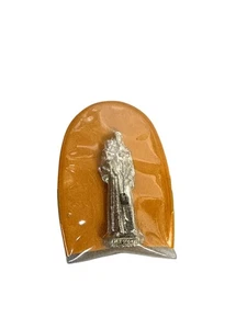 St. Anthony of Padua Pocket Statue Mini Metal Figurine Made in Italy Catholic - Picture 1 of 8