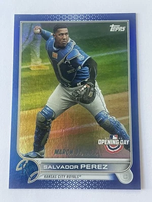 2022 Topps Opening Day - Salvador Perez #215 -Blue Foil - KC Royals - Image 1 of 2