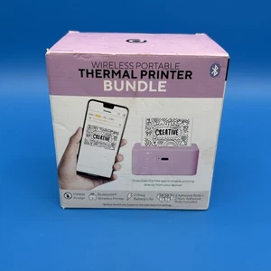 Core Innovations Wireless Portable Thermal Printer Bundle Bluetooth Black - Picture 1 of 4