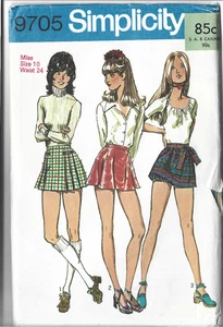 1971 SIMPLICITY 9705 PATTERN-WOMEN-MISS-SIZE 10 - AS-IS USED-PRINTED IN USA - Picture 1 of 2