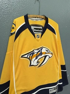 Reebok Nashville Predators NHL Stitched Hockey Jersey Size Large Yellow - Picture 1 of 8
