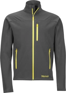 Marmot Tempo Softshell Full Zip Gray Jacket Waterproof Windproof 98260 Men's XL - Picture 1 of 16