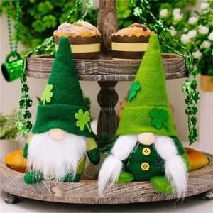 StPatrick s Day Gnome Irish Day Plushes Gnome Doll SaintPaddy s Day Gift - Picture 1 of 8