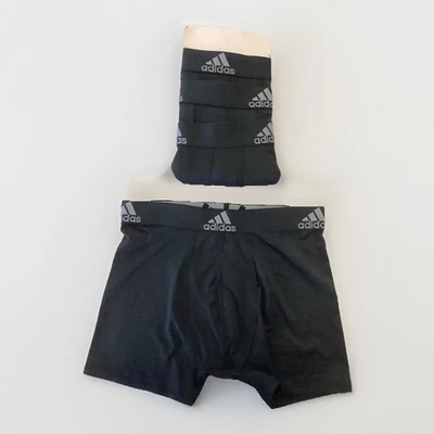 Juego de 4 calzoncillos boxer elásticos ADIDAS para niños talla L (14-16) negros R27 Foto 1 de 4
