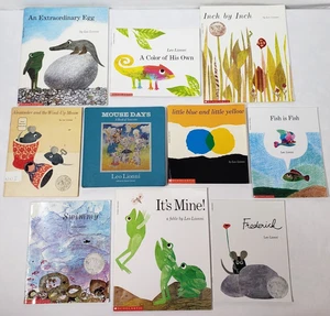 Leo Lionni Books Lot Of 10 Kids Favorites Classroom Library Set Mouse Caldecott - Picture 1 of 15