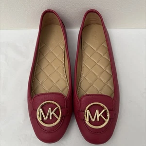 Michael Kors Lilli Mokassin Flats Classic Berry Größe 6M Neu Ohne Karton - Bild 1 von 8