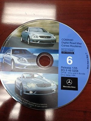 OEM MERCEDES NAVIGATION CD MAP  #6-CLASS CLK-S-SL- RELEASE 1/05 @BQ 6 46 0208 - Image 1 of 4