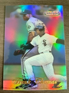 1998 Topps Gold Label Frank Thomas #46 Class 1 Black Label Refractor - Picture 1 of 2