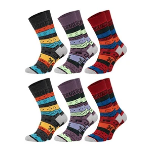 Thermosocken Color super warm 6 Paar Damen Herren Baumwolle Weichbund ohne Gummi - Bild 1 von 8