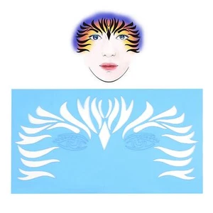 7pcs/set Reusable Face Paint Stencil Body Painting Template Facial Makeup Tattoo - Picture 1 of 12