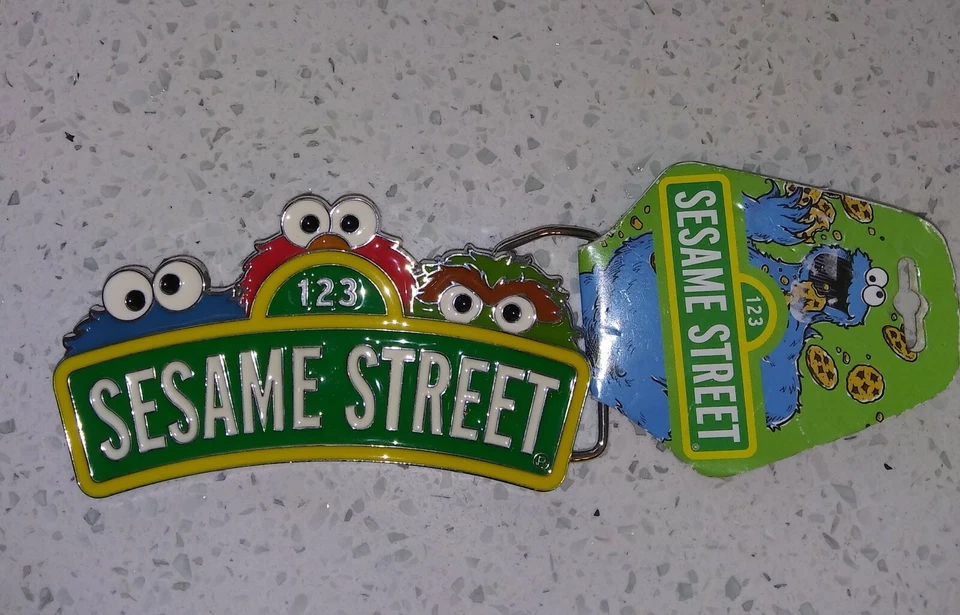 Sesame Street Sign And Face Belt Buckle [Apparel] NEW  - Image 1 of 4