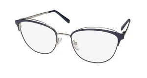 NEW ESCADA VESD41K EYEGLASS FRAME WOMENS FULL-RIM 0E70 54-18-140 BLUE CAT EYE - Picture 1 of 8