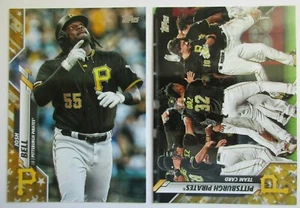 2020 Topps Gold Star Parallel Pittsburgh Pirates Team Set Series 1 & 2 22 Cards - Picture 1 of 1