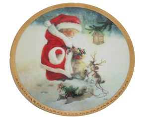 Santa's Littlest Reindeer Puppy Collector Plate Hamilton Lisi Martin Christmas - Picture 1 of 2