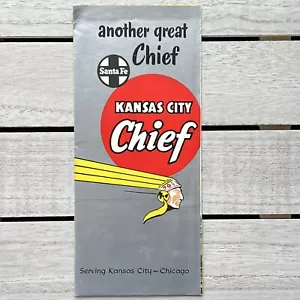 1950 SANTA FE RAILROAD Kansas City Centennial CHICAGO VTG Great Chief BROSCHÜRE - Bild 1 von 7