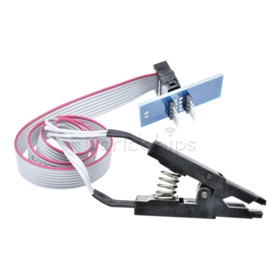 SOIC8 SOP8 Flash Chip IC Test Clips Socket Adpter BIOS/24/25/93 Programmer Board - Image 1 of 4