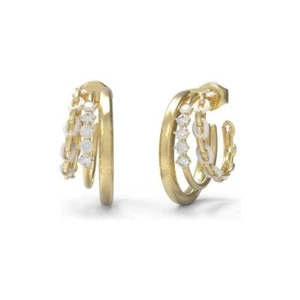 Radiance of Elegance: 18ct Gold & White Topaz Earrings by GUESS JEWELS JUBE01417 - Bild 1 von 2