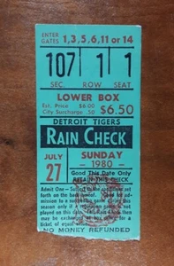 Rickey Henderson HOF 1st of 19 Career 4+ STOLEN BASE Games 1980 Athletics Ticket - Picture 1 of 11