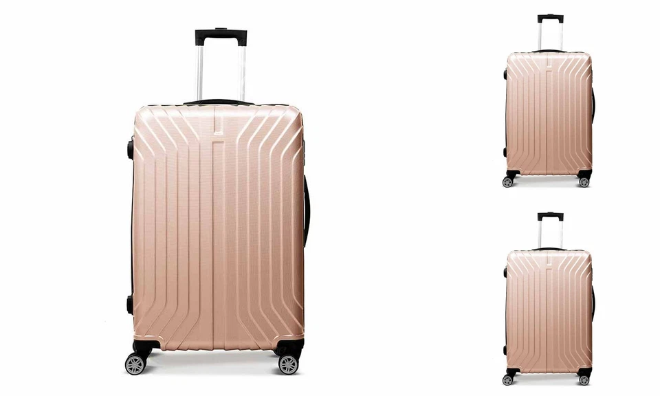 Hartschalenkofferset Trolley Koffer 360 Grad Rollensystem - "vertical line" ABS - Bild 1 von 1