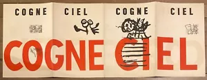 KAREL APPEL GOGNE CIEL LITHOGRAPHIE COBRA POÈME EMMANUEL LOOTEN DÉPLIANT 175 ex - Picture 1 of 6