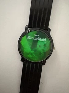 Vintage 90s MINUTE MAID Soccer Hologram Promotional Plastic Digital Watch - Picture 1 of 8