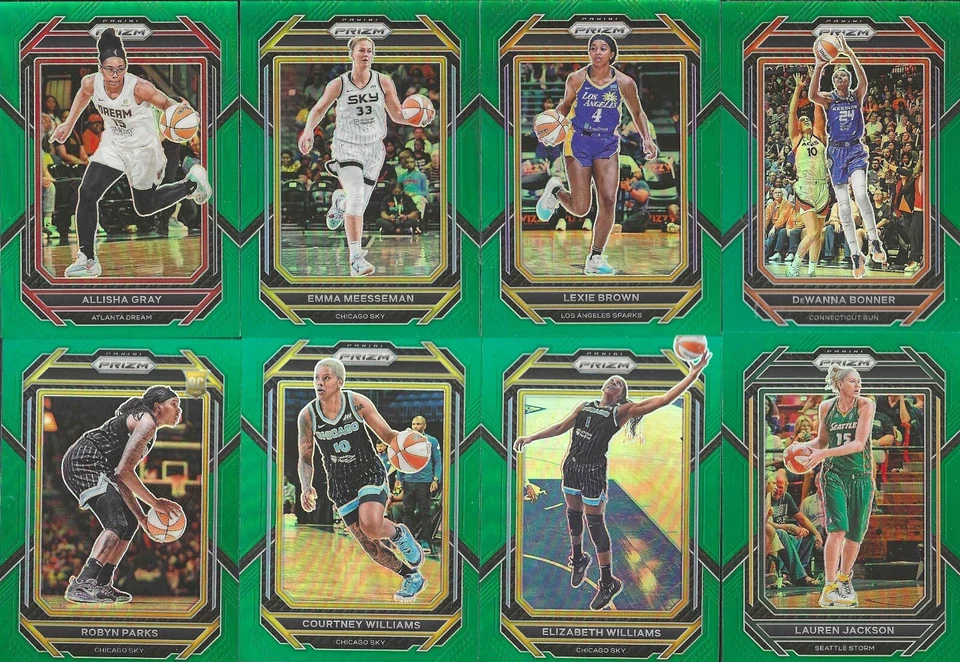 2023 PANINI WNBA ** GREEN PRIZM ** SINGLES * YOU PICK * STARS * ROOKIES * - Image 1 of 1