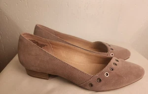 Sonoma Womens 7 M Beige Leather Slip On Loafers #27 - Picture 1 of 8