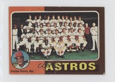 1975 Topps Team Checklist Minis Houston Astros Preston Gomez Checklist Team #487