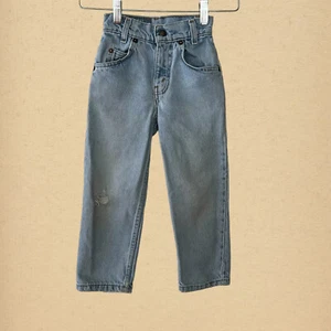 Vintage Kids 550 Levi's Orange Tab Jeans, Size 5 Slim but probably run smaller - Picture 1 of 7