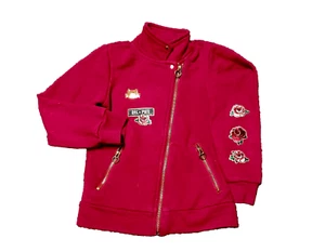 GIRL'S ROSE JACKET WITH ZIPPER SIZE 6 - Picture 1 of 2