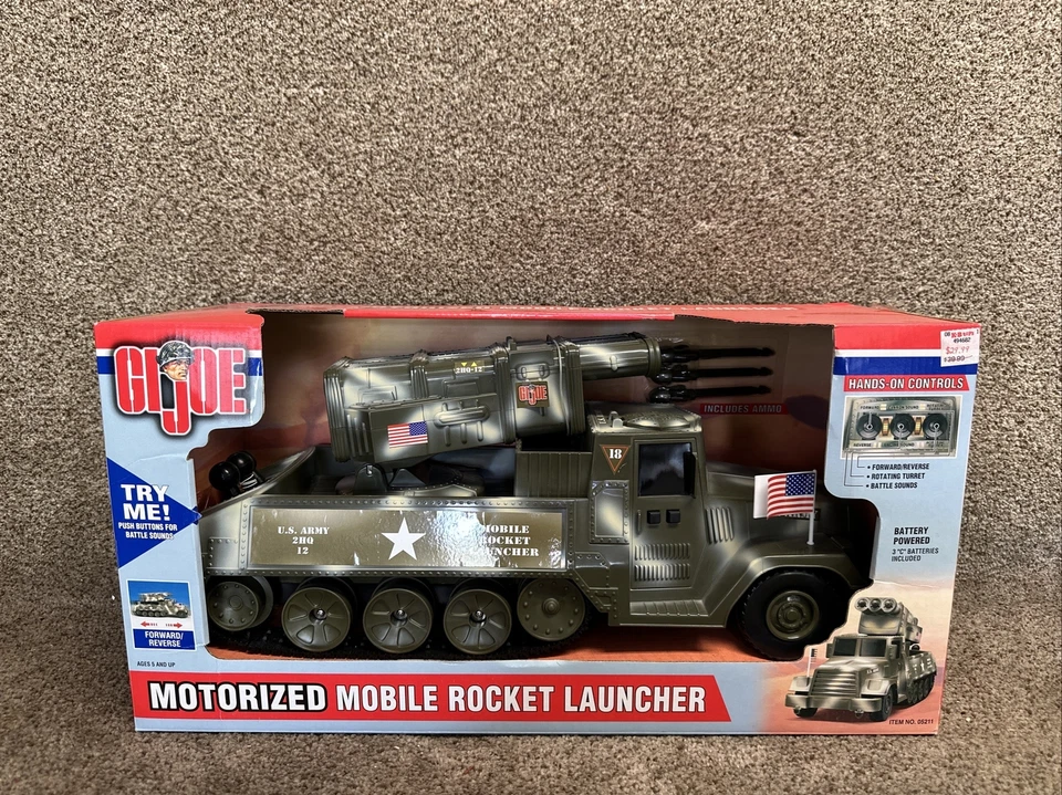 GI Joe Motorized Mobile Rocket Launcher 2001 Solid Green Hasbro - New - Image 1 of 4