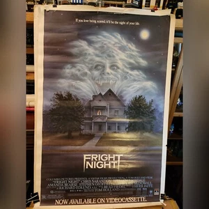 Original Vintage 1985 FRIGHT NIGHT Video Store Poster ein Blatt 27x41 Beschreibungen lesen - Bild 1 von 15