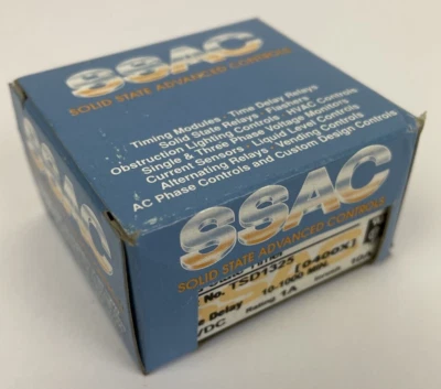 ABB SSAC Solid State Timer TSD1325 Time Delay 10-1000 Minutes 24VDC - USA MADE - Image 1 of 4