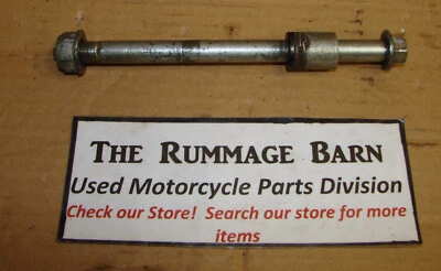 FRONT WHEEL AXLE with SPACER and NUT --------- rare 1984 HONDA AERO 125 - Image 1 of 2