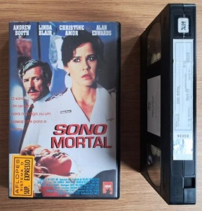 Dead Sleep VHS 1st 1993 PORTUGAL PAL EX-Rental Linda Blair psychiatric horror - Imagen 1 de 2