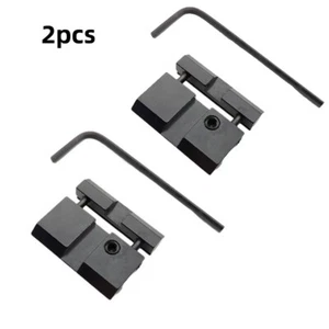 2 Stück 11 mm Schwalbenschwanz auf 20 mm Picatinny Schiene Adapter Zielfernrohr Halterung Basis - Bild 1 von 11