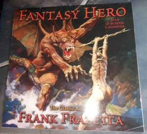 2010 Fantasy Hero Kalender klassische Kunst von Frank Frazetta guter Zustand - Bild 1 von 9
