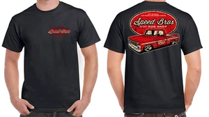 SPEED BROS HOT ROD GARAGE T-SHIRT T SHIRT CLOTHING 100% COTTON RAT ROD HOT ROD - Picture 1 of 7