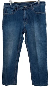 Buffalo David Bitton Jackson Jeans Straight Stretch Denim Mens 34x30 Fit 36x26.5 - Picture 1 of 6