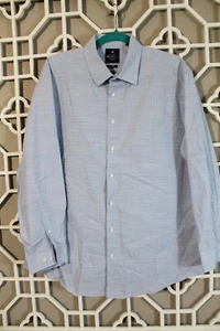 Ben Sherman Button Up Shirt Mens XL Blue Checks Cotton Casual Pockets 17 32/33 - Picture 1 of 12