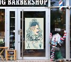 3D Man Hair Cut K636 Barber Shop Window Stickers Vinyl Wallpaper Wall Murals Kay
