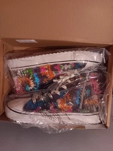 Sneakers Big Girls Steve Madden JShake Tie dye Size 7 - Picture 1 of 12