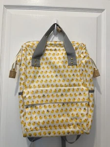 Duck Print Washable Waterproof Baby Diaper Bag Travel Backpack - Picture 1 of 6