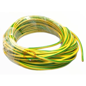 ELEKTRISCHE KABEL Ø 6 mm FS17 1 X 6 GEEL GROEN VERKOOP DOOR MT LINEAIR DRAADSNOE - Picture 1 of 1